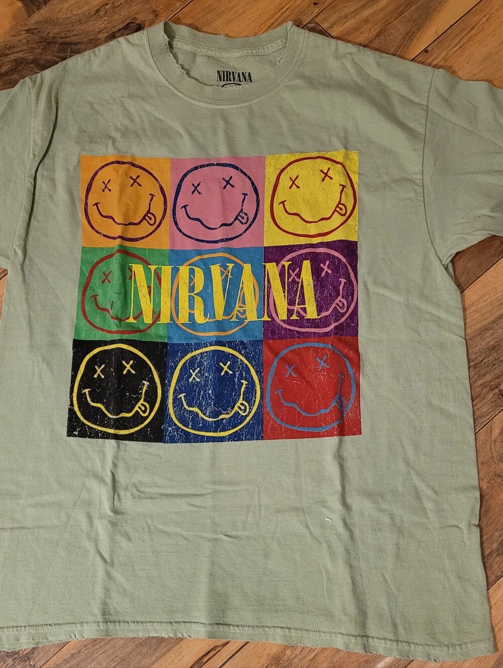 NIRVANA Band Graphic S/S  Tee, NWOT, M - Colorful & Fun!